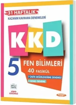 5. Sınıf Fen Bilimleri Haftalık Kazanım Kavrama Denemeleri Kurmay ELT - Hemen Satın Al