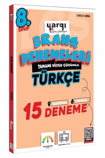 8. Sınıf Türkçe 15 ’Li Branş Denemeleri Yargı Yayınları