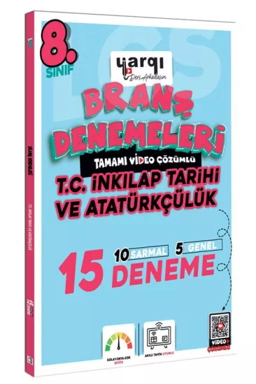 8. Sınıf İnkılap Tarihi 15 ’Li Branş Denemeleri Yargı Yayınları