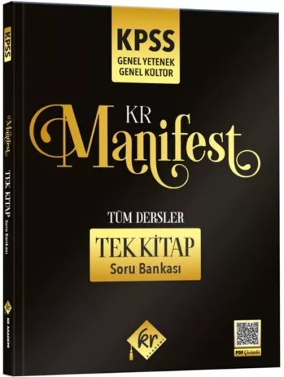 KR Akademi KPSS Genel Yetenek Genel Kültür Manifest Tüm Dersler Tek Kitap Soru Bankası KR Akademi Yayınları - Hemen Satın Al