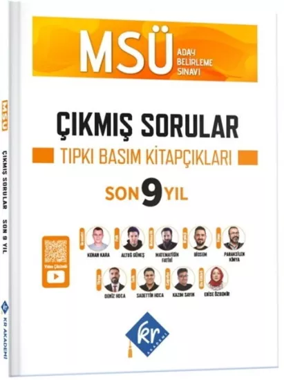 KR Akademi MSÜ Çıkmış Sorular Son 9 Yıl Tıpkı Basım Kitapçıkları KR Akademi Yayınları - Hemen Satın Al