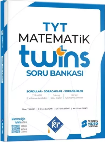 KR Akademi TYT Twins Matematik Soru Bankası KR Akademi Yayınları - Hemen Satın Al