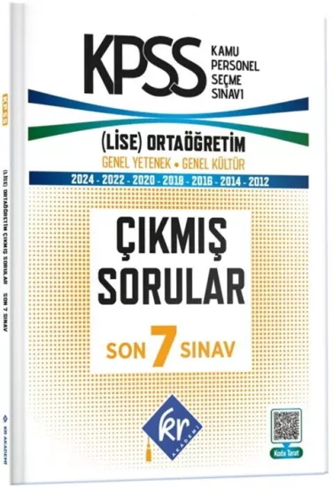 KR Akademi KPSS Lise Ortaöğretim Çıkmış Sorular Son 7 Sınav KR Akademi Yayınları - Hemen Satın Al