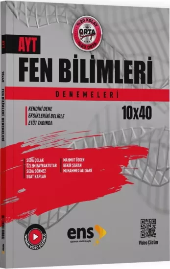 ENS Yayınları AYT Fen Bilimleri 10 x 40 Denemeleri ENS Yayıncılık - Hemen Satın Al