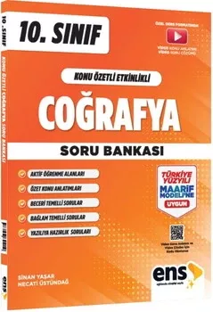 10. Sınıf Coğrafya Konu Özetli Etkinlikli Soru Bankası ENS Yayıncılık - Hemen Satın Al