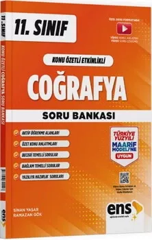 11. Sınıf Coğrafya Konu Özetli Etkinlikli Soru Bankası ENS Yayıncılık - Hemen Satın Al