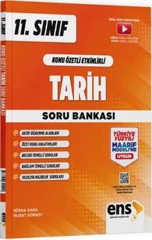 11. Sınıf Tarih Konu Özetli Etkinlikli Soru Bankası ENS Yayıncılık - Hemen Satın Al