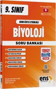 9. Sınıf Biyoloji Maarif Konu Özetli Soru Bankası ENS Yayıncılık - Hemen Satın Al