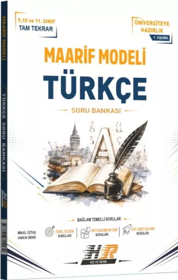 Türkçe Maarif Modeli 1. Aşama Soru Bankası Hız ve Renk Yayınları - Hemen Satın Al