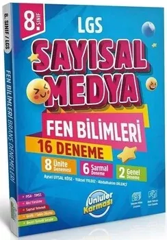 8. Sınıf LGS Sayısal Medya Fen Bilimleri 16 Deneme Ünlüler Karması - Hemen Satın Al