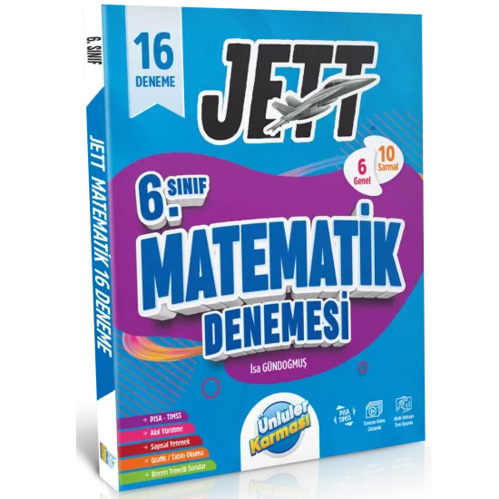 6. Sınıf Matematik Jett 16’ lı Branş Denemeleri Ünlüler Karması