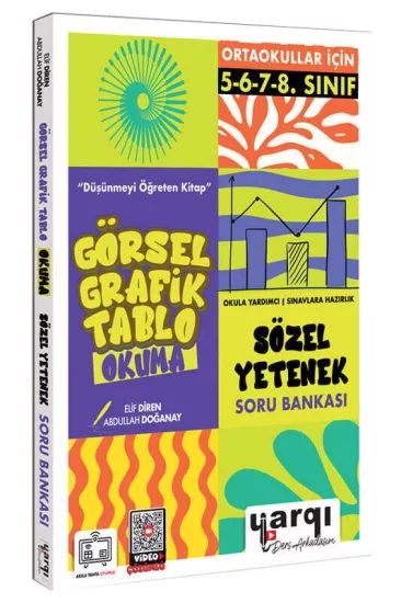 Ortaokullar İçin Görsel Grafik Tablo Okuma Sözel Yetenek Soru Bankası Yargı Yayınları