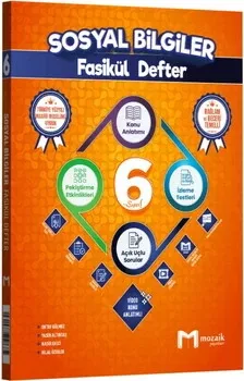 6. Sınıf Sosyal Bilgiler Fasikül Defter Mozaik Yayınları - Hemen Satın Al