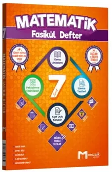 7. Sınıf Matematik Fasikül Defter Mozaik Yayınları - Hemen Satın Al