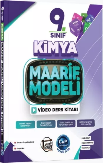 9. Sınıf Kimya Maarif Video Ders Kitabı Çap Yayınları - Hemen Satın Al