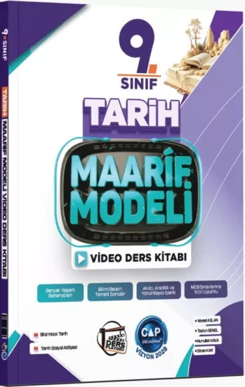 9. Sınıf Tarih Maarif Video Ders Kitabı Çap Yayınları - Hemen Satın Al