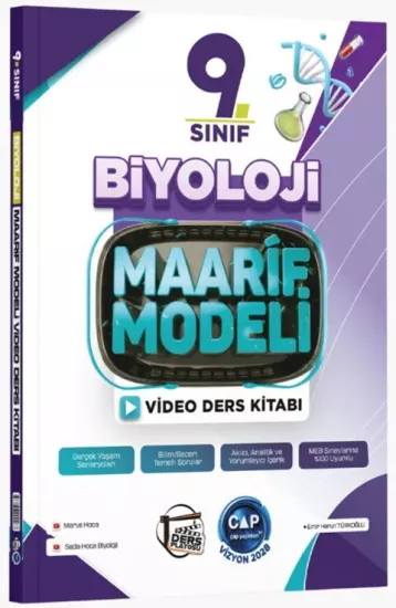 9. Sınıf Biyoloji Maarif Video Ders Kitabı Çap Yayınları - Hemen Satın Al