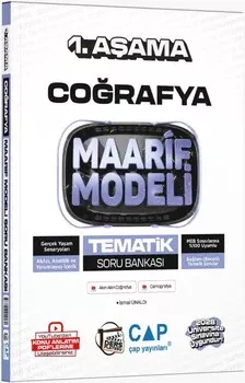 Üniversiteye Hazırlık Coğrafya Ders Platosu Maarif Modeli Tematik Soru Bankası 1. Aşama Çap Yayınları - Hemen Satın Al