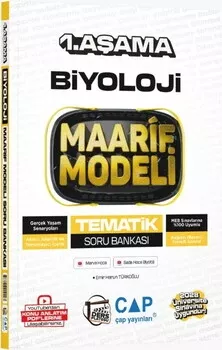 Üniversiteye Hazırlık Biyoloji Ders Platosu Maarif Modeli Tematik Soru Bankası 1. Aşama Çap Yayınları - Hemen Satın Al
