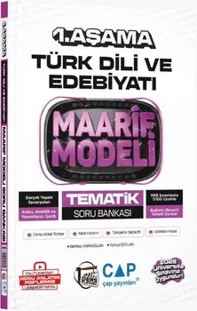 Üniversiteye Hazırlık Türk Dili ve Edebiyatı Ders Platosu Maarif Modeli Tematik Soru Bankası 1. Aşama Çap Yayınları - Hemen Satın Al