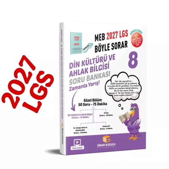 8. Sınıf Din Kültürü Soru Bankası Sinan Kuzucu Yayınları