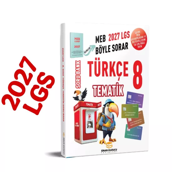 8. Sınıf Tematik Türkçe Soru Bankası Sinan Kuzucu Yayınları
