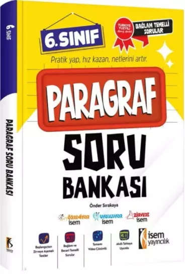 6. Sınıf Paragraf Soru Bankası İsem Yayıncılık - Hemen Satın Al