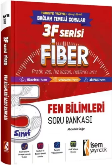 5. Sınıf Fen Bilimleri 3F Fiber Soru Bankası İsem Yayıncılık - Hemen Satın Al