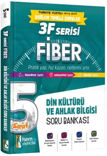5. Sınıf Din Kültürü ve Ahlak Bilgisi 3F Fiber Soru Bankası İsem Yayıncılık - Hemen Satın Al