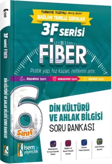 6. Sınıf Din Kültürü ve Ahlak Bilgisi 3F Fiber Soru Bankası İsem Yayıncılık - Hemen Satın Al
