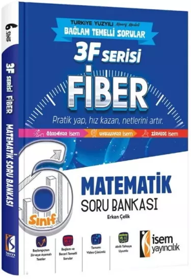 6. Sınıf Matematik 3F Fiber Soru Bankası İsem Yayıncılık - Hemen Satın Al