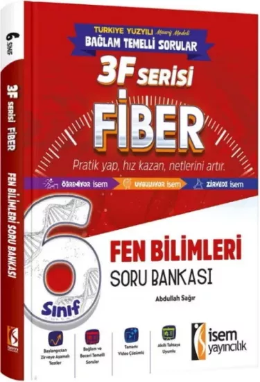 6. Sınıf Fen Bilimleri 3F Fiber Soru Bankası İsem Yayıncılık - Hemen Satın Al
