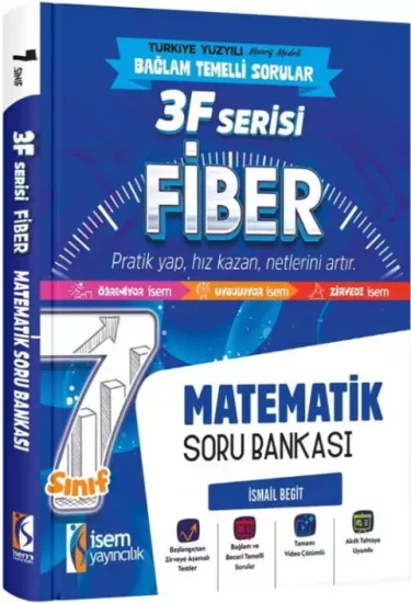 7. Sınıf Matematik 3F Fiber Soru Bankası İsem Yayıncılık - Hemen Satın Al