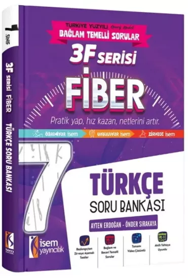 7. Sınıf Türkçe 3F Fiber Soru Bankası İsem Yayıncılık - Hemen Satın Al