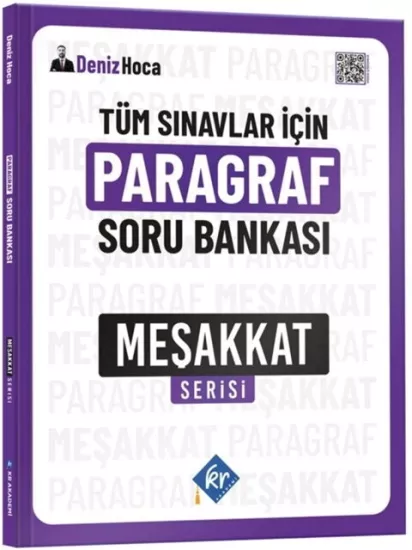 KR Akademi Deniz Hoca Tüm Sınavlar İçin Paragraf Soru Bankası Meşakkat Serisi KR Akademi Yayınları - Hemen Satın Al
