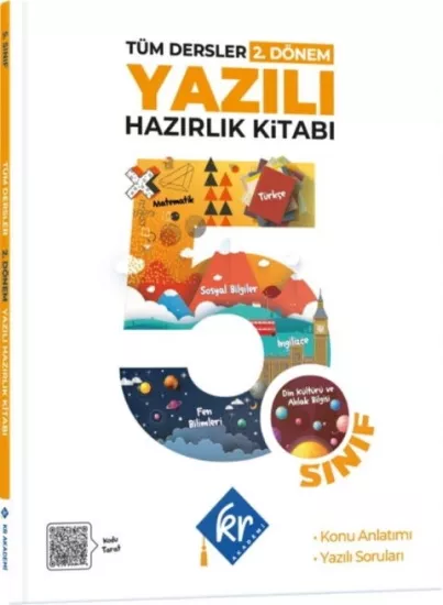 KR Akademi 5. Sınıf Tüm Dersler 2. Dönem Yazılı Hazırlık Kitabı KR Akademi Yayınları - Hemen Satın Al