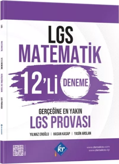 KR Akademi LGS Matematik 12 li Deneme Gerçeğine En Yakın LGS Provası KR Akademi Yayınları - Hemen Satın Al