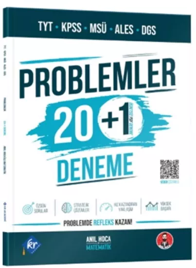 KR Akademi Anıl Hoca TYT KPSS MSÜ ALES DGS Problemler 20+1 Deneme KR Akademi Yayınları - Hemen Satın Al