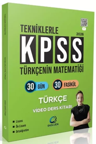 2026 KPSS Türkçenin Matematiği Türkçe Video Ders Kitabı Oksijen Yayınları - Hemen Satın Al