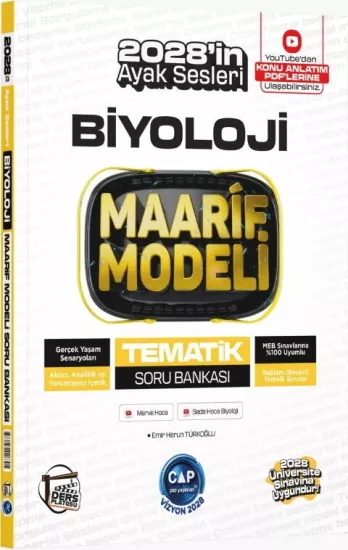 Üniversiteye Hazırlık Biyoloji Ders Platosu Maarif Modeli Tematik Soru Bankası Çap Yayınları - Hemen Satın Al
