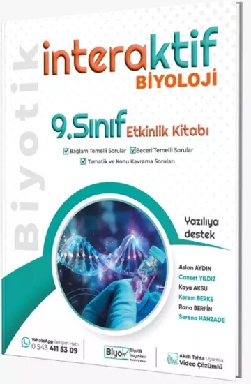9. Sınıf Biyoloji İnteraktif Etkinlik Kitabı Biyotik Yayınları - Hemen Satın Al
