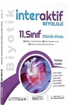 11. Sınıf Biyoloji İnteraktif Etkinlik Kitabı Biyotik Yayınları - Hemen Satın Al