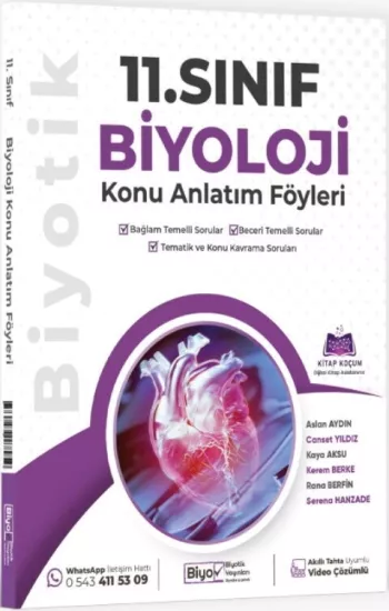 11. Sınıf Biyoloji Konu Anlatım Föyleri Biyotik Yayınları - Hemen Satın Al