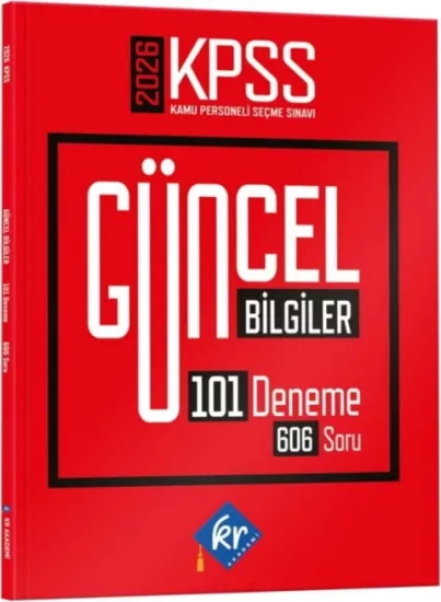 KR Akademi 2026 KPSS Güncel Bilgiler 101 Deneme 606 Soru KR Akademi Yayınları - Hemen Satın Al