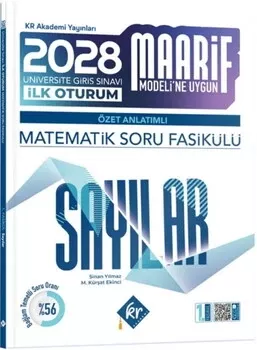 2028 Maarif Modeli Üniversite Giriş Sınavı İlk Oturum Matematik Soru Fasikülü Sayılar Özet Anlatımlı KR Akademi Yayınları - Hemen Satın Al