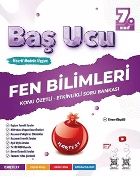 7. Sınıf Fen Bilimleri Baş Ucu Kitabı Maarif Modeli Nartest Yayınları - Hemen Satın Al