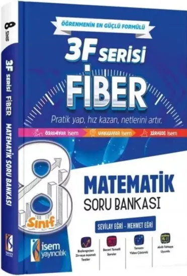 8. Sınıf Matematik 3F Fiber Soru Bankası İsem Yayıncılık - Hemen Satın Al
