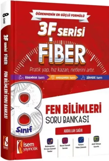 8. Sınıf Fen Bilimleri 3F Fiber Soru Bankası İsem Yayıncılık - Hemen Satın Al