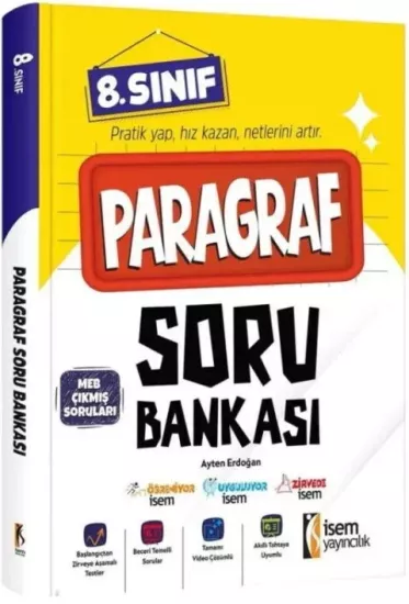 8. Sınıf Paragraf Soru Bankası İsem Yayıncılık - Hemen Satın Al