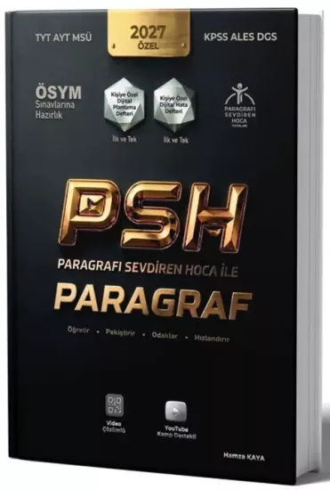 Paragrafı Sevdiren Hoca TYT AYT MSÜ KPSS ALES DGS Paragraf Soru Bankası Paragrafı Sevdiren Hoca Yayınları - Hemen Satın Al